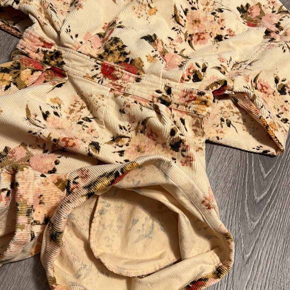 Free People Tapestry Floral Corduroy Romper - Picture 8 of 10